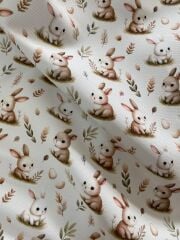 Minik Tavşan Desenli Kumaş 3