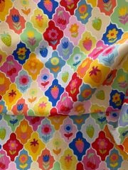 Renkli Moroccan Desenli Kumaş