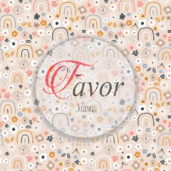 Küçük Gökkuşağı Desenli Kumaş