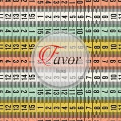 Mezura Desenli Kumaş