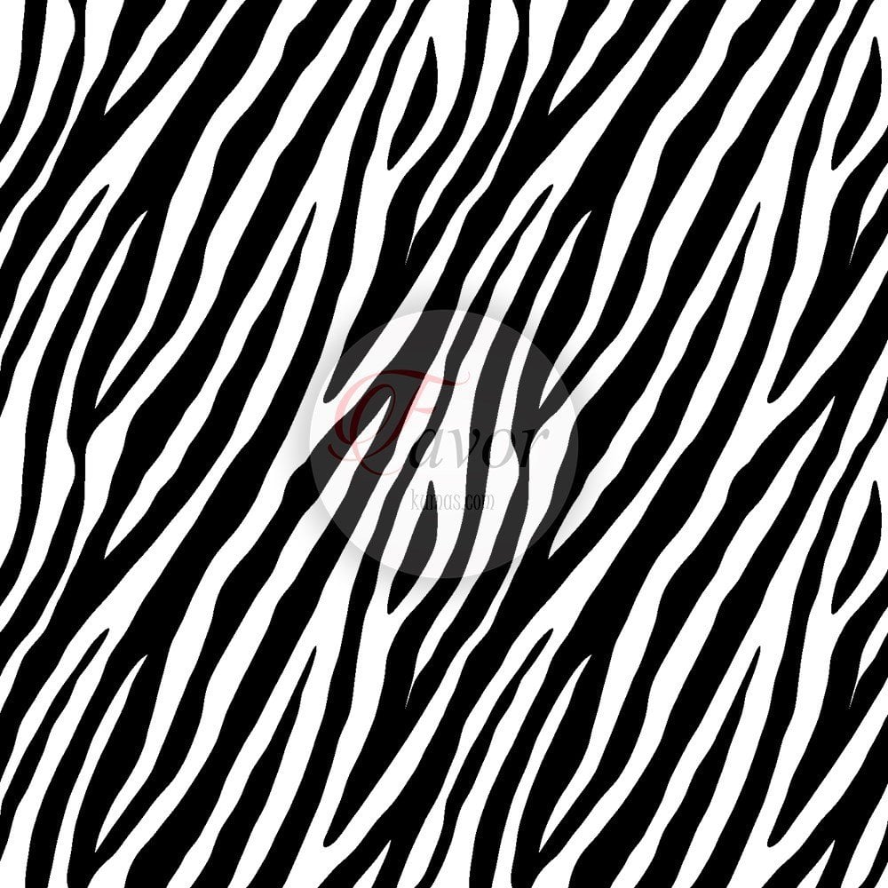 Siyah Beyaz Zebra Desenli Kumaş