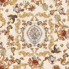 Altın Rengi Etnik Desenli Kumaş