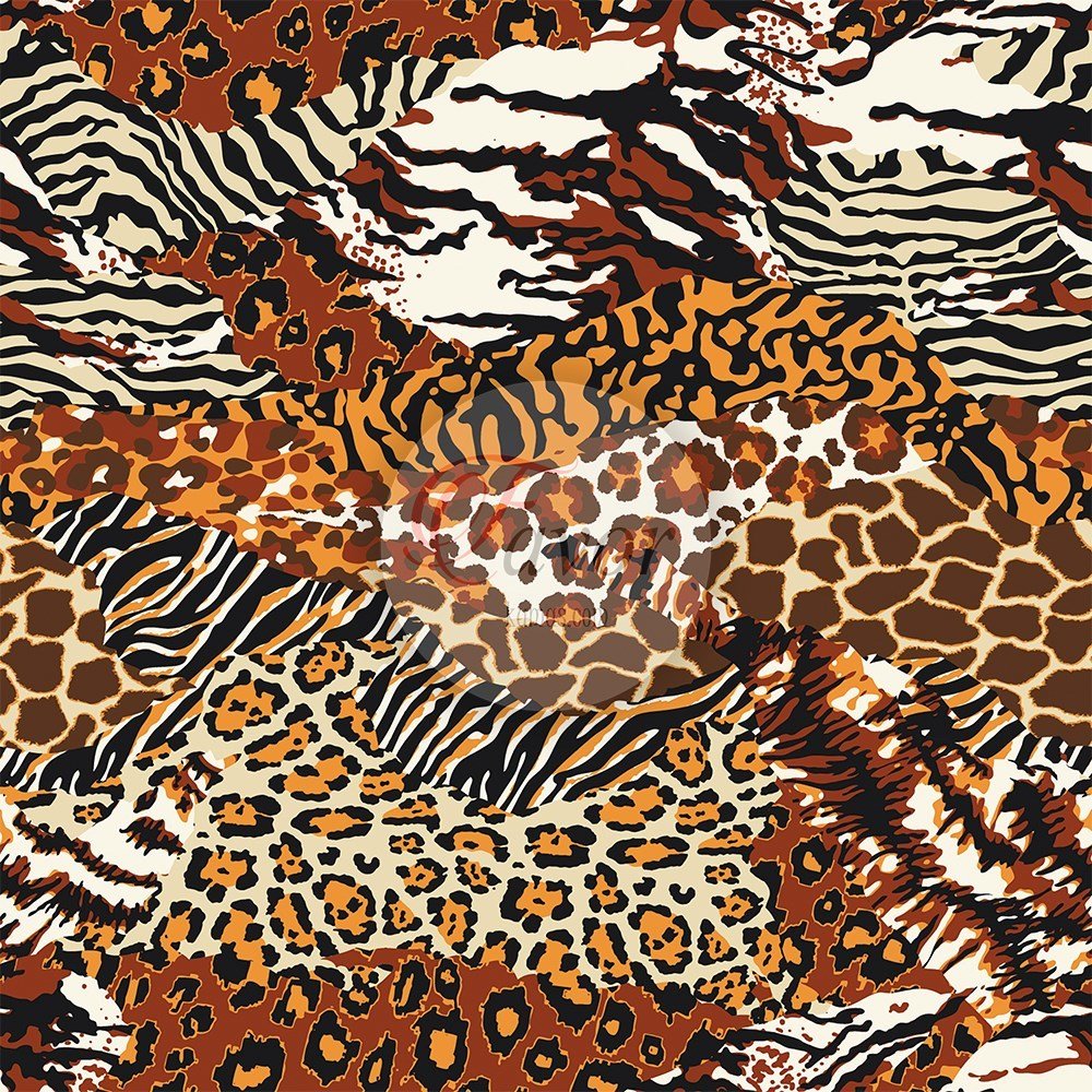 Parça Leopar Desenli kumaş