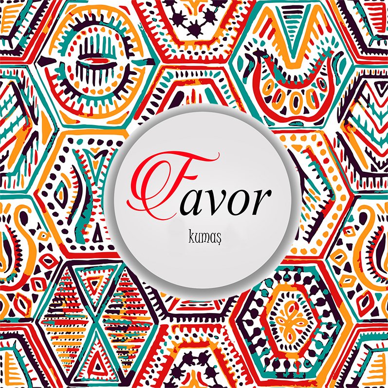 Renkli Desenli Döşemelik Kumaş