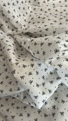 Pembe Çıtır Fiyonk Kurdele 5 Desenli Kumaş