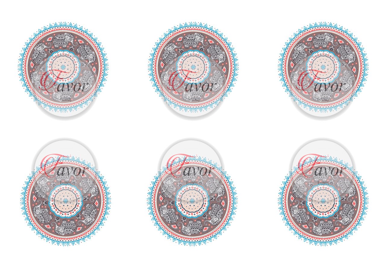 Fil Desenli Runner ve Supla Kumaşı 1 mt -2 adet supla vizon