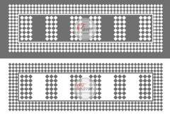 Kareli Runner Kumaşı 1 mt -2 adet runner  GRİ