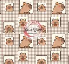 Capybara Desenli Kumaş 3