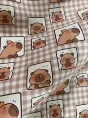 Capybara Desenli Kumaş 3