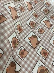 Capybara Desenli Kumaş 3