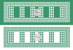 Kareli Runner Kumaşı 1 mt- 2 adet runner YEŞİL