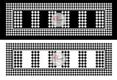 Kareli Runner Kumaşı 1 mt-2 adet runner siyah