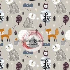 Orman Desenli Kumaş 2