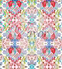 Etnik Motif Desenli Kumaş 2