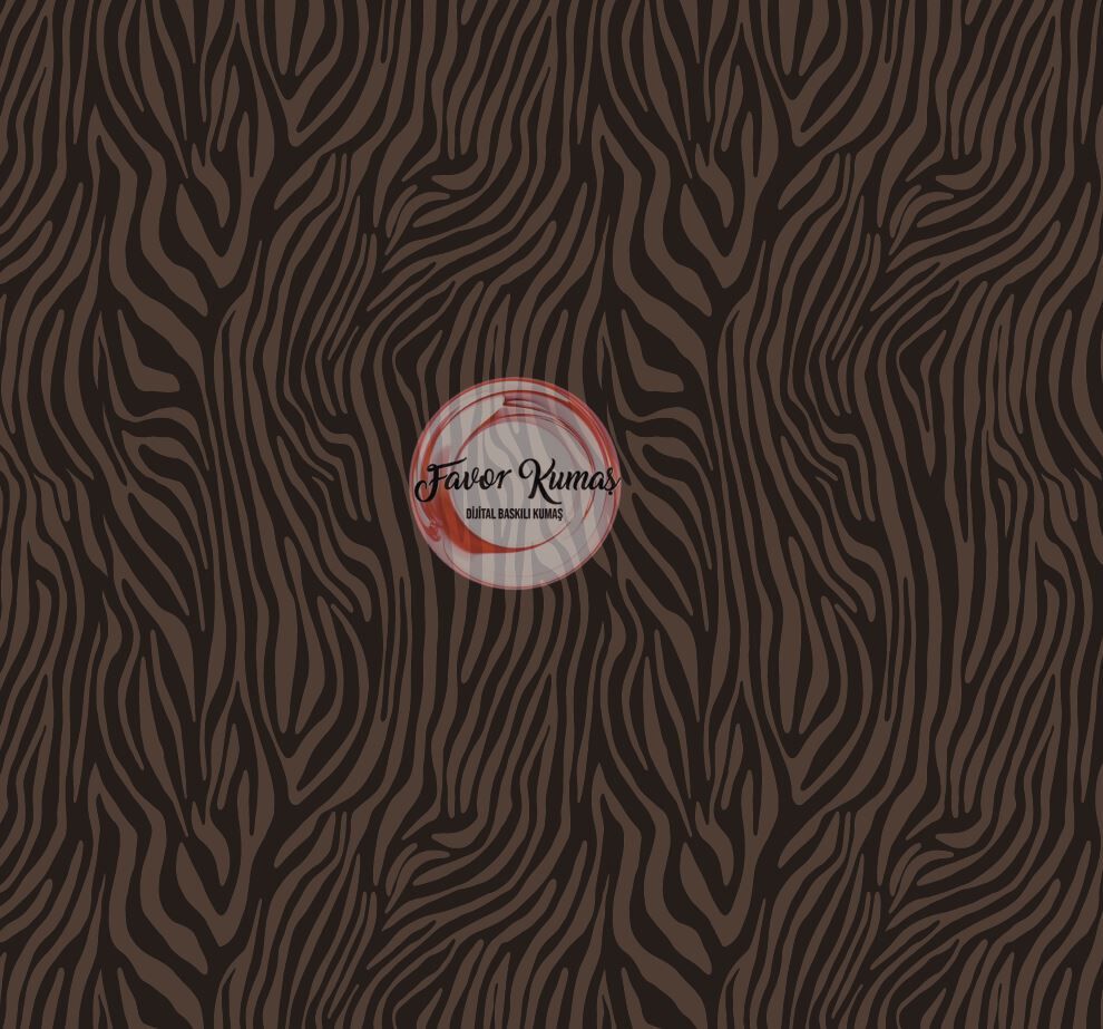 Kahve Rengi Kombin Desenli Kumaşlar 2 Döşemelik Petek Kumaş - zebra