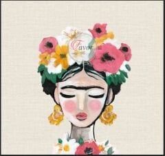 Frida Desenli Runner ve Supla Kumaşı