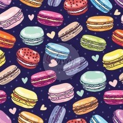 Makaron Desenli Kumaş