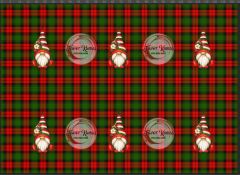 Yılbaşı Temalı Runner ve Supla Kumaşı 2 1 mt - supla 6 adet