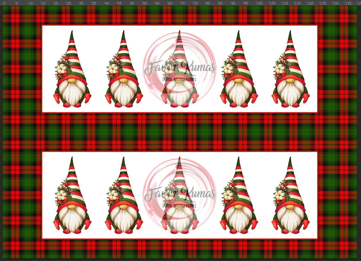 Yılbaşı Temalı Runner ve Supla Kumaşı 2 1 mt -2 adet runner