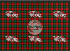 Yılbaşı Temalı Runner ve Supla Kumaşı 4 1 mt - supla 6 adet