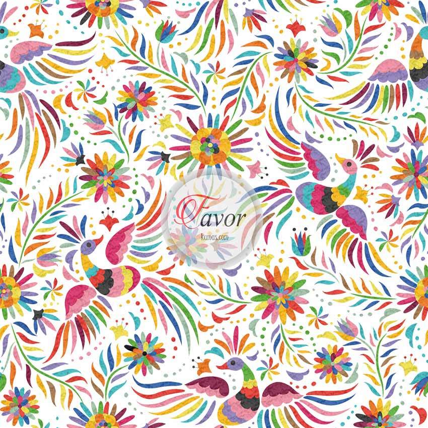 Gökkuşağı Desenli Kumaş