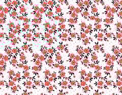 Küçük Çiçek Desenli Kumaş 2 Elite Poplin Kumaş - mavi