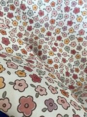 Soft Renkli Çıtır Çiçek Desenli Kumaş