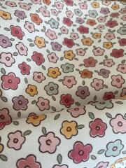 Soft Renkli Çıtır Çiçek Desenli Kumaş