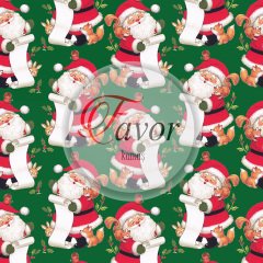 Noel Baba Desenli Kumaş 2