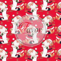 Noel Baba Desenli Kumaş 2