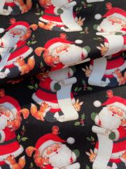 Noel Baba Desenli Kumaş 2