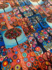 Mandala Ağaç Desenli Kumaş