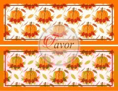 Balkabağı Desenli Runner ve Supla Kumaşı 1 mt runner