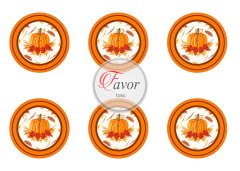 Balkabağı Desenli Runner ve Supla Kumaşı 1mt 6'lı supla