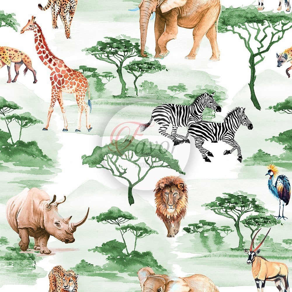 Safari Desenli Kumaş 2