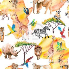 Safari Desenli Kumaş