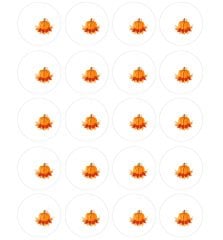 Balkabağı Desenli Kahve Supla Kumaşı 20 tane kahve suplası-1,5 mt