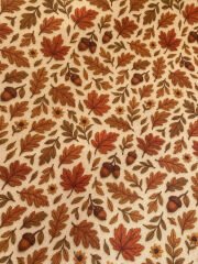 3D Nakış Sonbahar Yaprak Desenli Kumaş