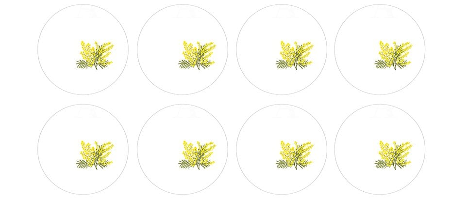 Sarı Çiçekli Kahve Supla Kumaşı 8 tane kahve suplası-60 cm