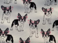 Bulldog Desenli Kumaş