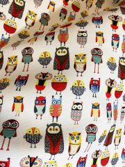 Baykuş Desenli Kumaş 5