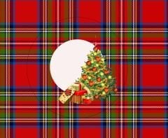 YılbaşıDesenli Kahve Supla Kumaşı