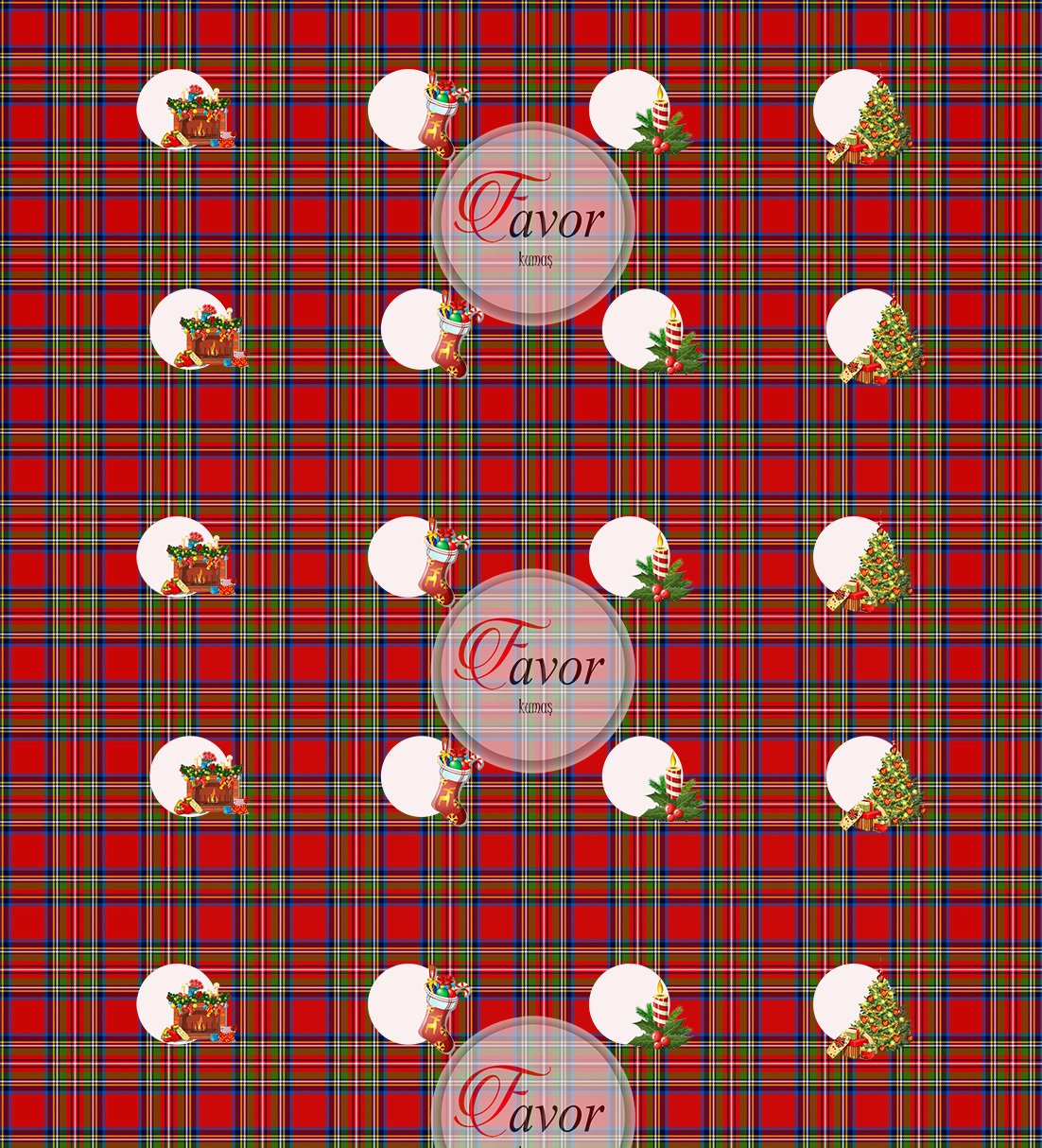 YılbaşıDesenli Kahve Supla Kumaşı 20 tane kahve suplası-1,5 mt