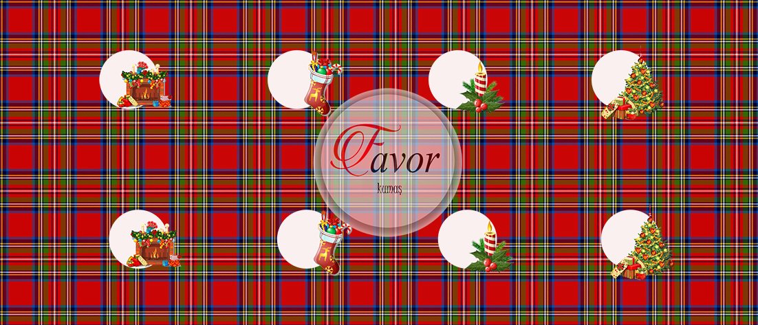 YılbaşıDesenli Kahve Supla Kumaşı 8 tane kahve suplası-60 cm