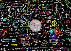 Matematik Desenli Kumaş 2
