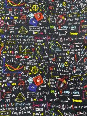 Matematik Desenli Kumaş 2