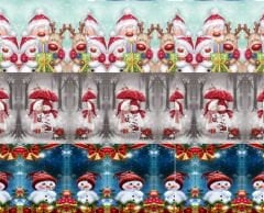 Yılbaşı Desenli Cüzdan Kumaşı