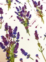 Lavanta Desenli Kumaş 1 mt -2 adet runner