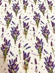 Lavanta Desenli Kumaş 1 mt -2 adet runner