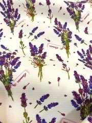 Lavanta Desenli Kumaş 1 mt -2 adet runner